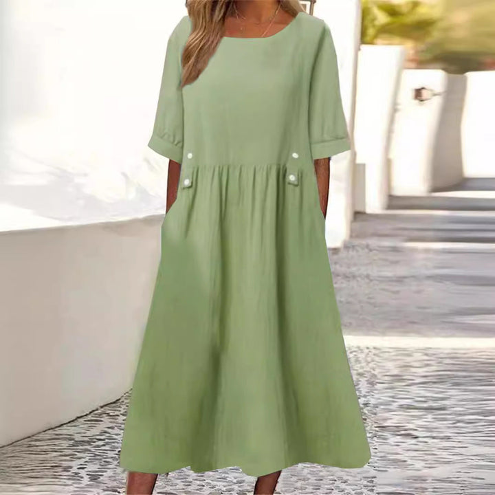 Tilde | Damer Blomster Elegant Kjole | For Lethed & Selvtillid