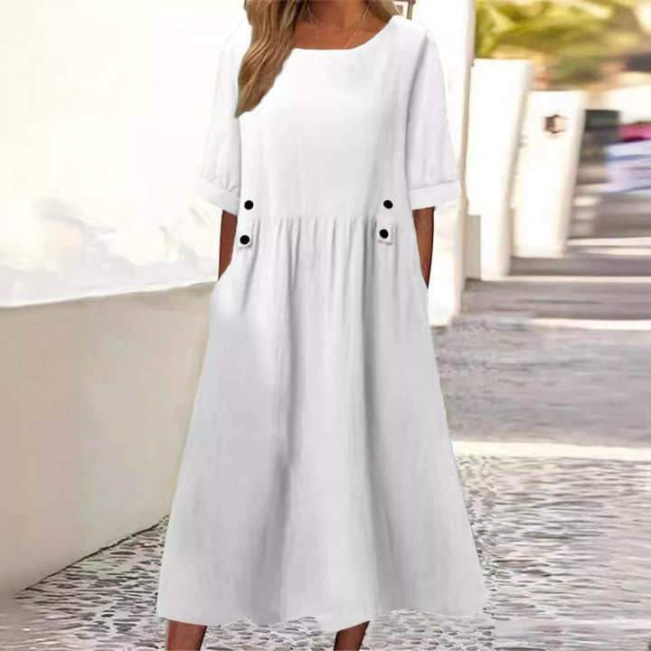 Tilde | Damer Blomster Elegant Kjole | For Lethed & Selvtillid