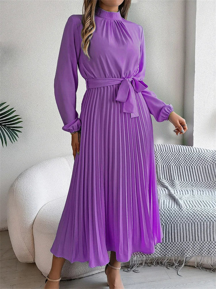 Katrine | Kvinders Elegant Lang Kjole | Sofistikeret Stil