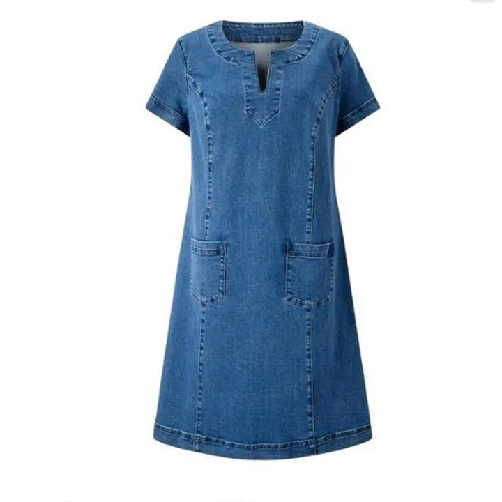 ChicComfort | Dames Blød Denim Kjole | Daglig Elegance