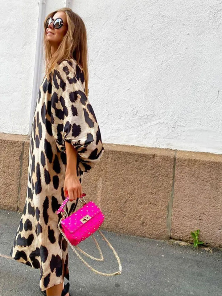 Lisa - Leopardprint Kjole