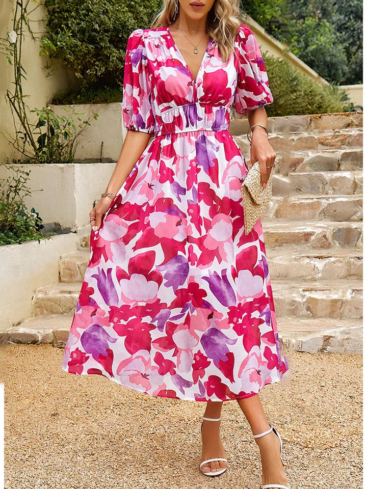 Sofie | Dame Elegant Sommer Maxi-Kjole | Føler Sig Let Og Raffineret