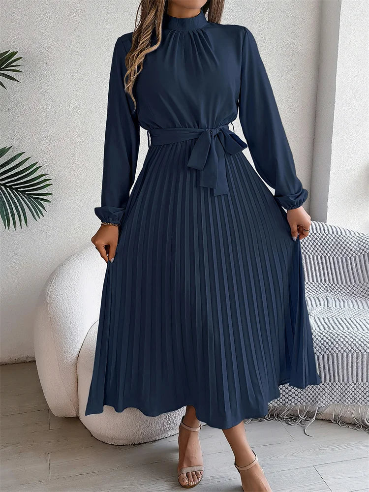 Katrine | Kvinders Elegant Lang Kjole | Sofistikeret Stil