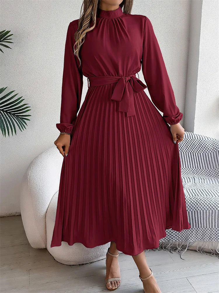 Katrine | Kvinders Elegant Lang Kjole | Sofistikeret Stil