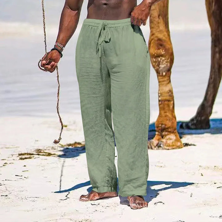 Stråndor | Herren Afslappede Sommerbukser med Elastisk Talje | Til Strandliv & Komfort