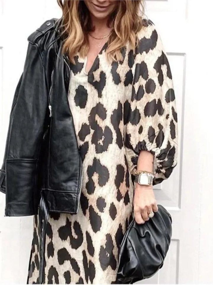 Lisa - Leopardprint Kjole