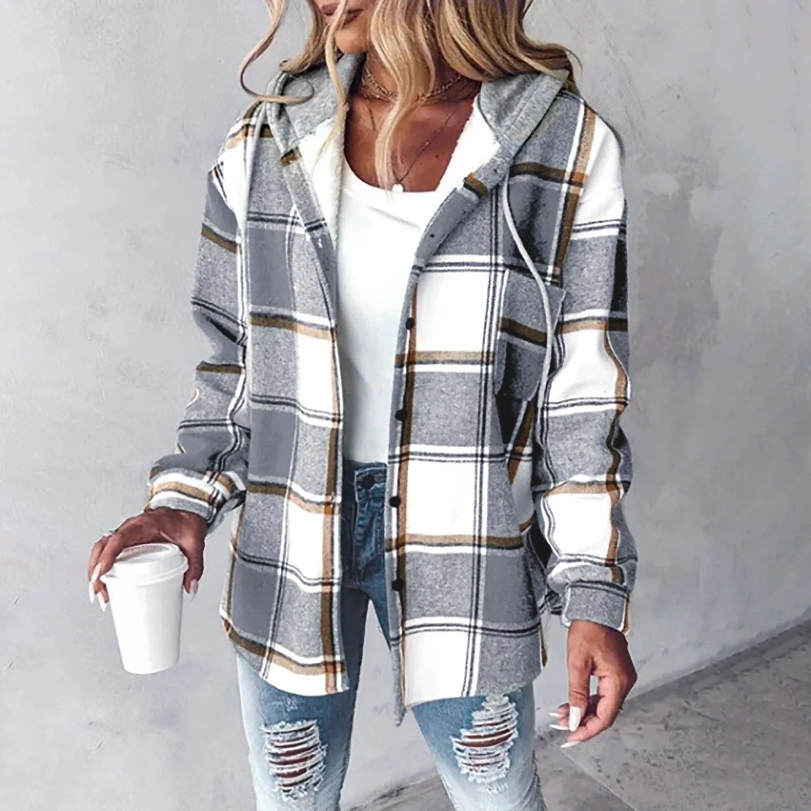 Pernille | Dame Elegant Varm Strikjakke | Til Komfort & Stil
