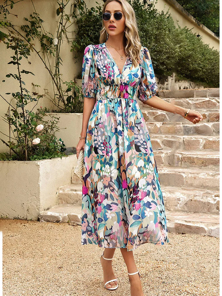Sofie | Dame Elegant Sommer Maxi-Kjole | Føler Sig Let Og Raffineret