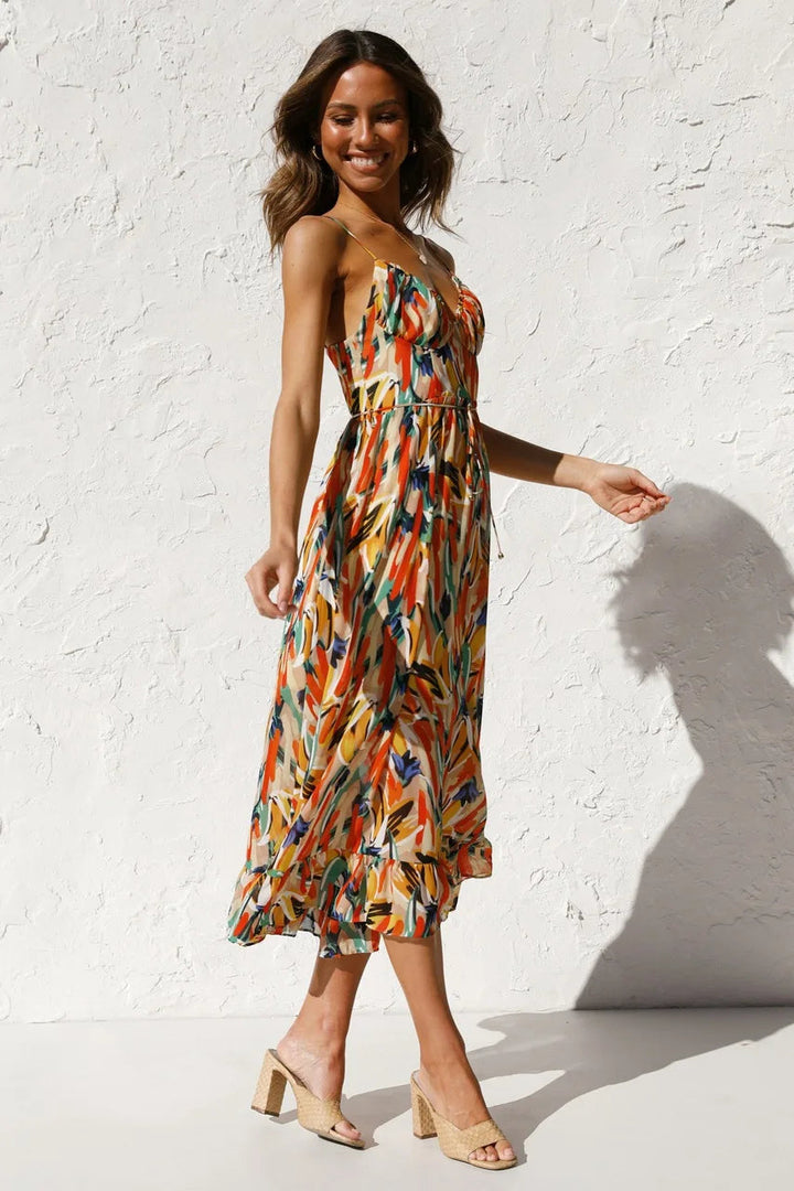 Astrid | Dame Elegant Sommerkjole  | Luftig