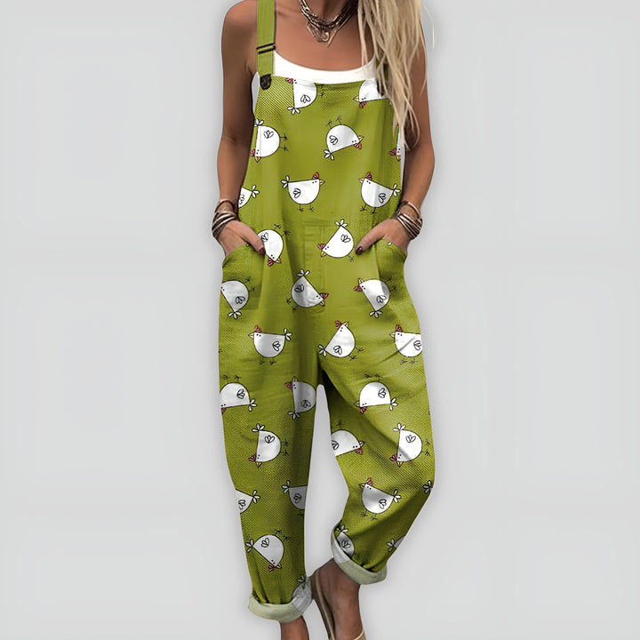 Nynne | Damen Komfortabel Stilfuld Jumpsuit | Til Sommer & Frihed