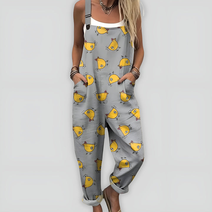 Nynne | Damen Komfortabel Stilfuld Jumpsuit | Til Sommer & Frihed