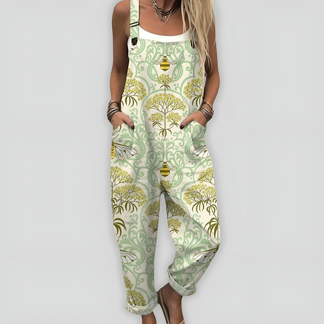 Nynne | Damen Komfortabel Stilfuld Jumpsuit | Til Sommer & Frihed