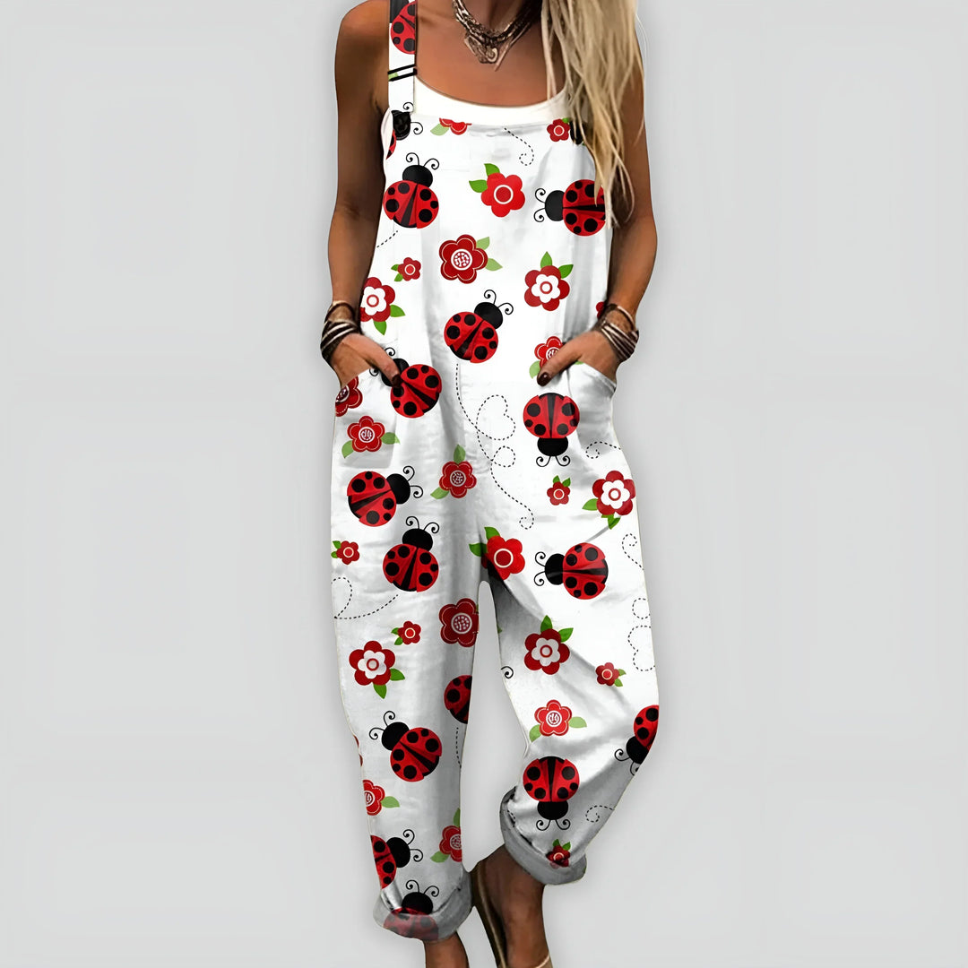 Nynne | Damen Komfortabel Stilfuld Jumpsuit | Til Sommer & Frihed