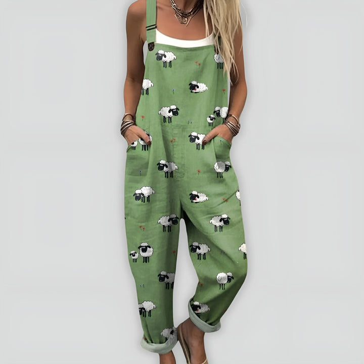 Nynne | Damen Komfortabel Stilfuld Jumpsuit | Til Sommer & Frihed
