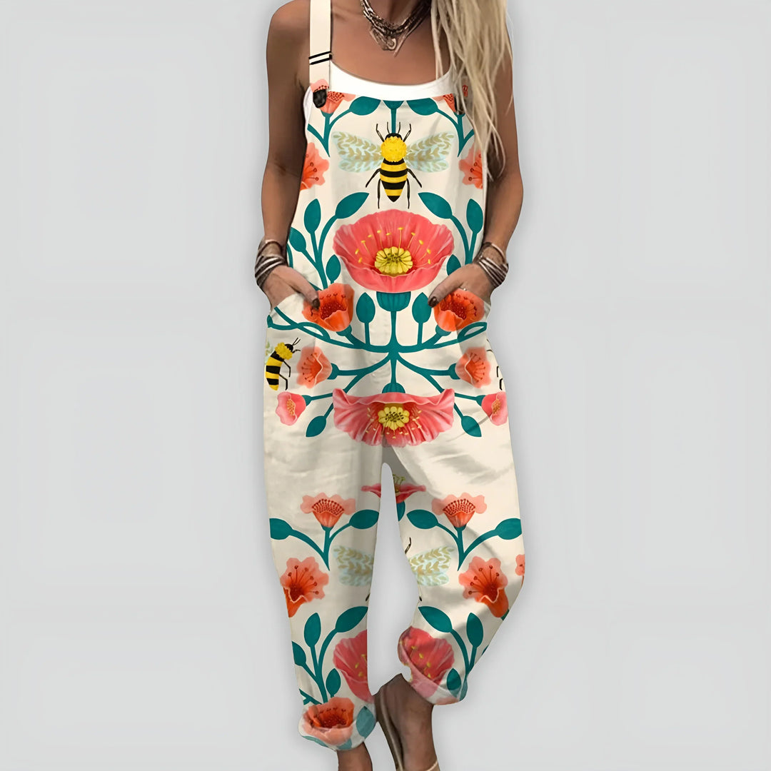 Nynne | Damen Komfortabel Stilfuld Jumpsuit | Til Sommer & Frihed