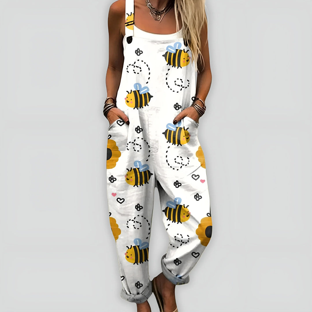 Nynne | Damen Komfortabel Stilfuld Jumpsuit | Til Sommer & Frihed