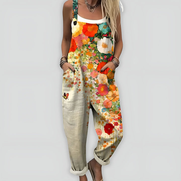 Nynne | Damen Komfortabel Stilfuld Jumpsuit | Til Sommer & Frihed