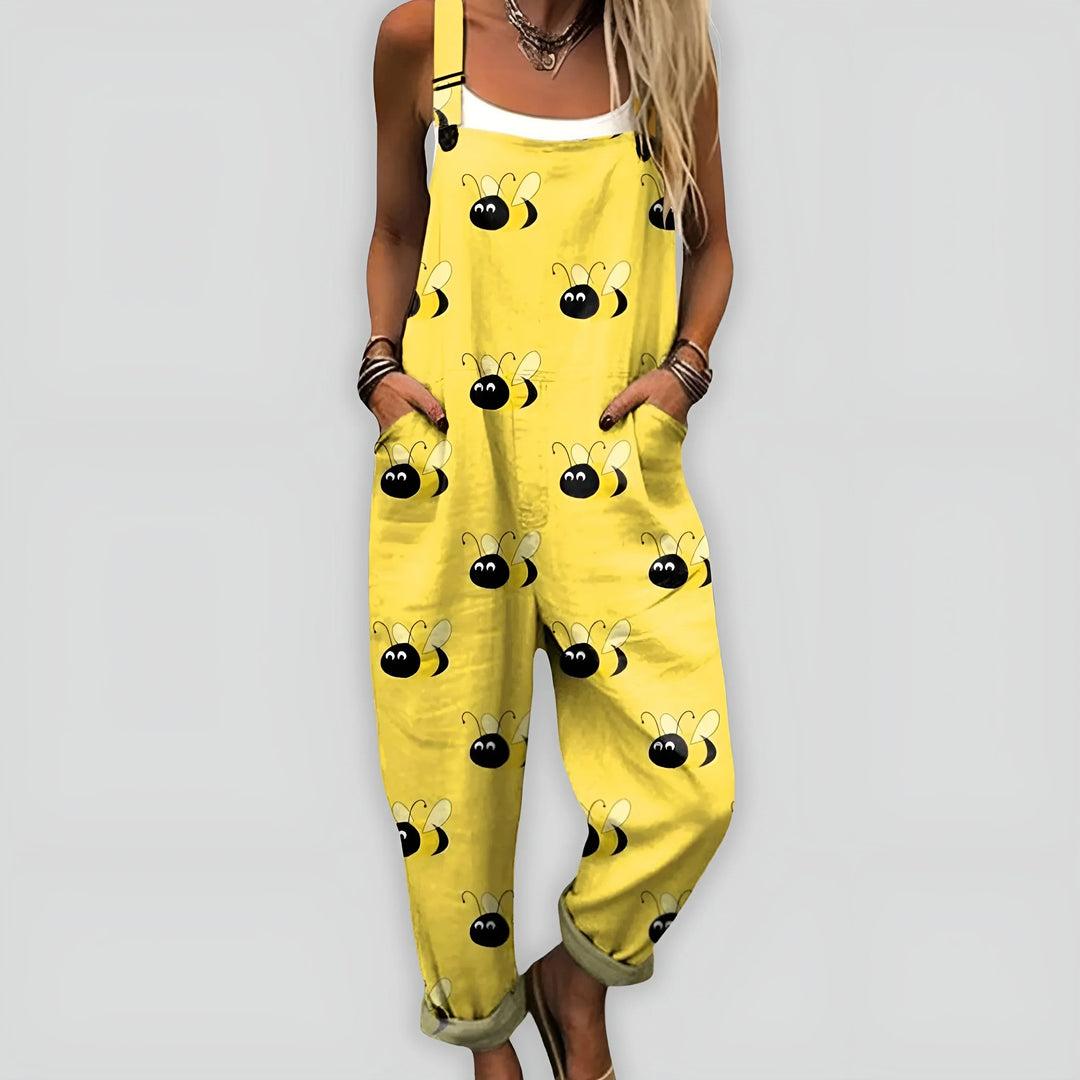 Nynne | Damen Komfortabel Stilfuld Jumpsuit | Til Sommer & Frihed
