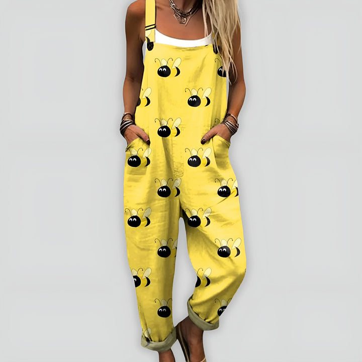 Nynne | Damen Komfortabel Stilfuld Jumpsuit | Til Sommer & Frihed