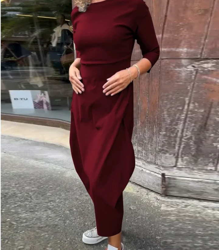 Annette | Dame Elegant og Funktionel Kjole | Tidløs Stil & Komfort