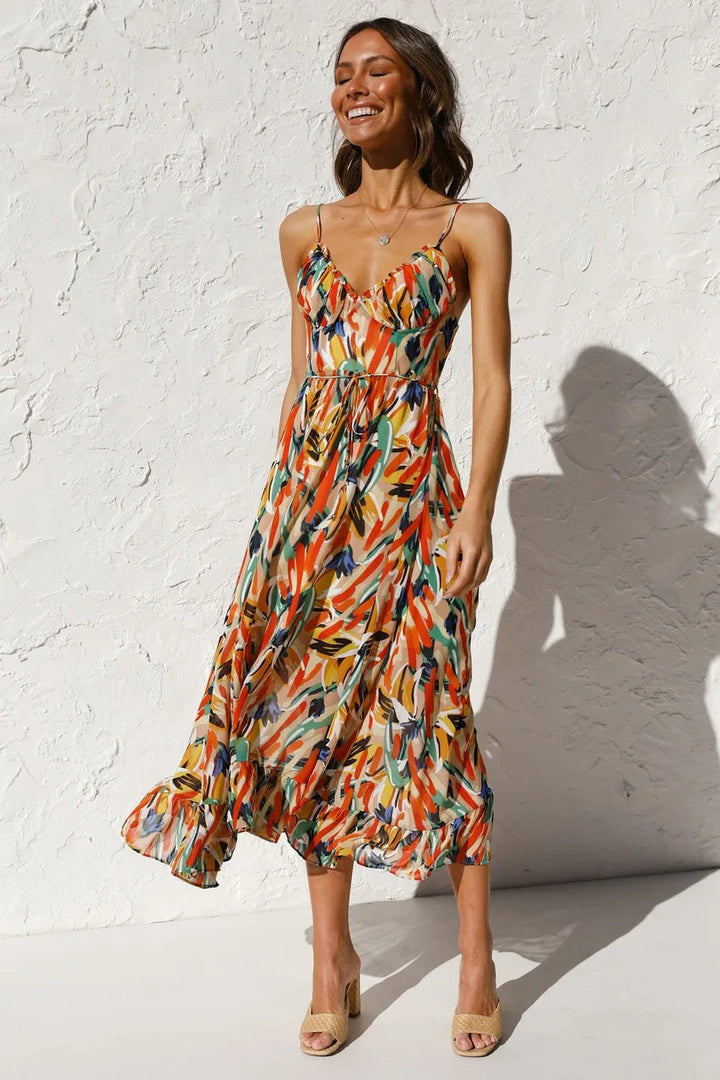 Astrid | Dame Elegant Sommerkjole  | Luftig