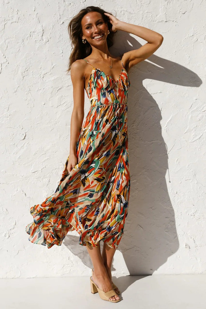 Astrid | Dame Elegant Sommerkjole  | Luftig