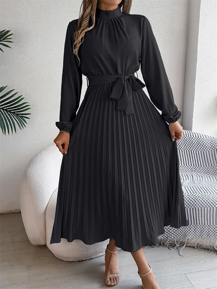 Katrine | Kvinders Elegant Lang Kjole | Sofistikeret Stil