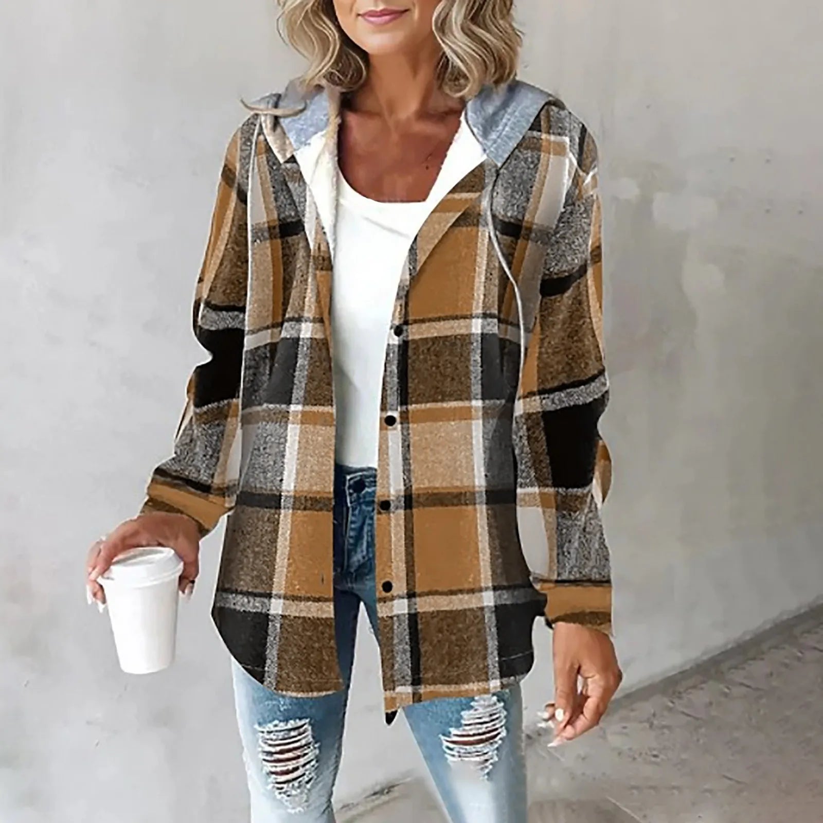 Pernille | Dame Elegant Varm Strikjakke | Til Komfort & Stil