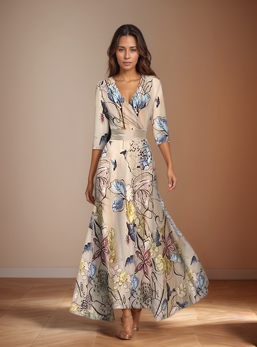 Lorraine | Kjole Med Blomsterprint | For Elegance & Friskhed