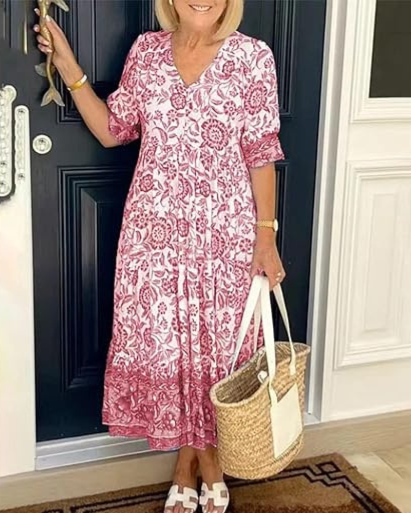 Clara | Damen Tidløs Luftig Sommerkjole | Til Komfort og Elegance
