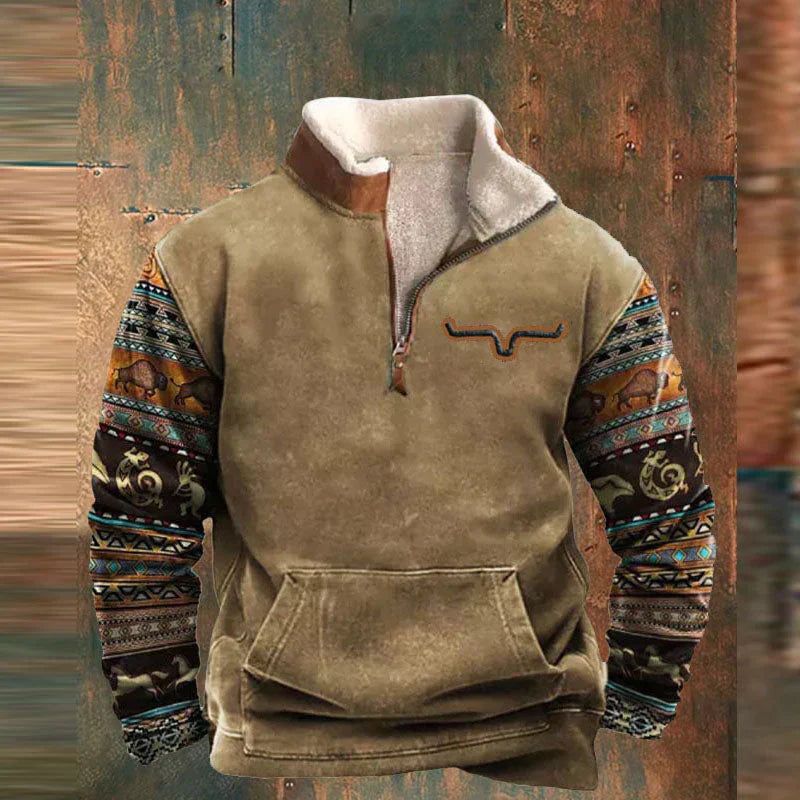 Roald | Herre Stilfuld Komfortabel Zip-Up Trøje | Til Hverdag og Anledning