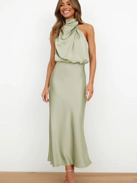 Frida | Dames Elegant Udhulet-Kjole | Moderne Slid
