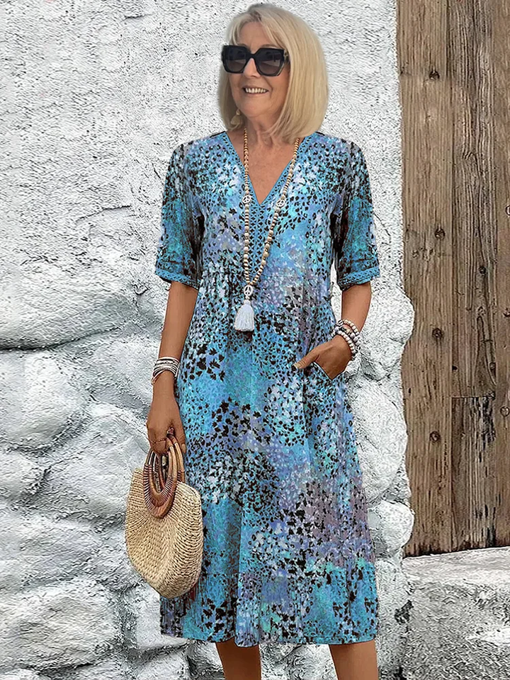 Elegant | Dames Håndlavet Midi Kjole | Køb 1 Få 1 Gratis