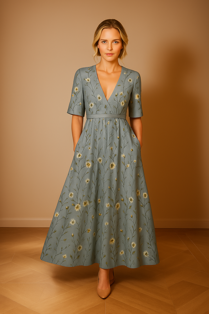 Lorraine | Kjole Med Blomsterprint | For Elegance & Friskhed