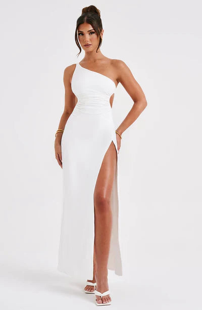 Amelie | Dame Elegant Komfortabel Maxikjole | Silhouet Fremhævende