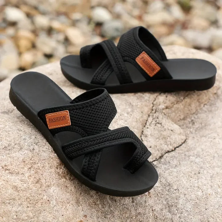 Freja | Unisex Perforerede Mesh Slide Sandaler | Vandtætte