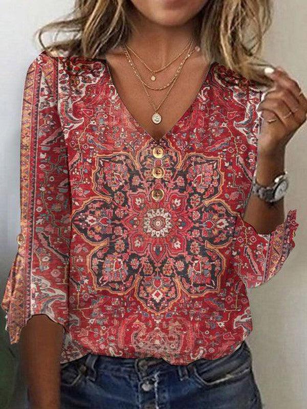 Karina - Vintage Boho Bluse