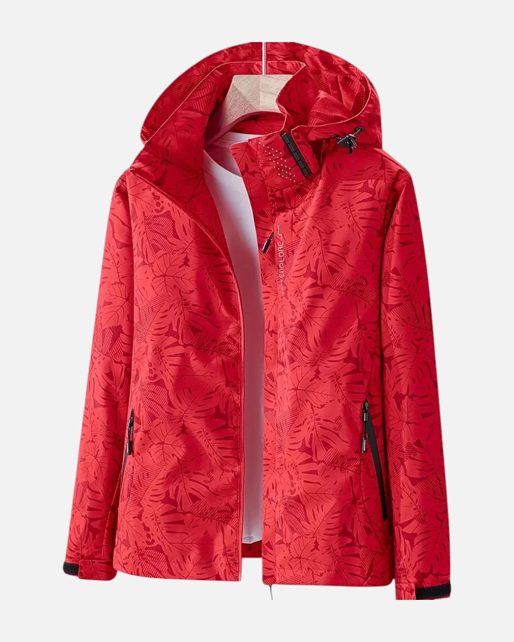 Freja dame regnjakke med hætte – let og åndbar, justerbare manchetter