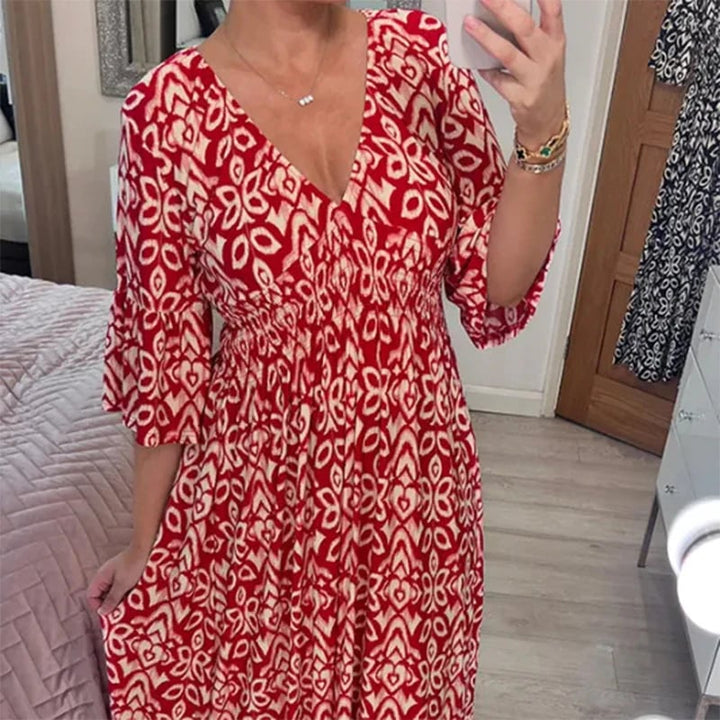Silja | Dame Let Farverig Sommerkjole | For Elegance & Frihed
