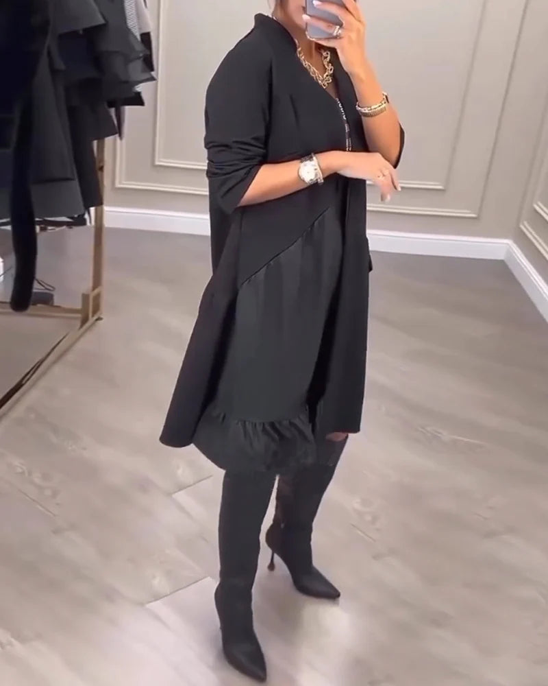 Christine | Dame Ubesværet Kunstnerisk Kjole | Komfort & Elegance
