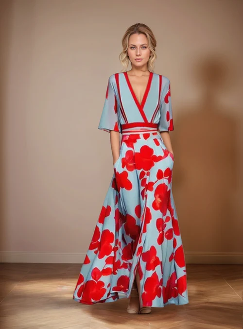 Lorraine | Kjole Med Blomsterprint | For Elegance & Friskhed