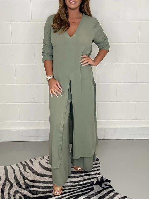 Minea | Damen Chic Luftig To-Delte Sæt | For Lethed & Stil