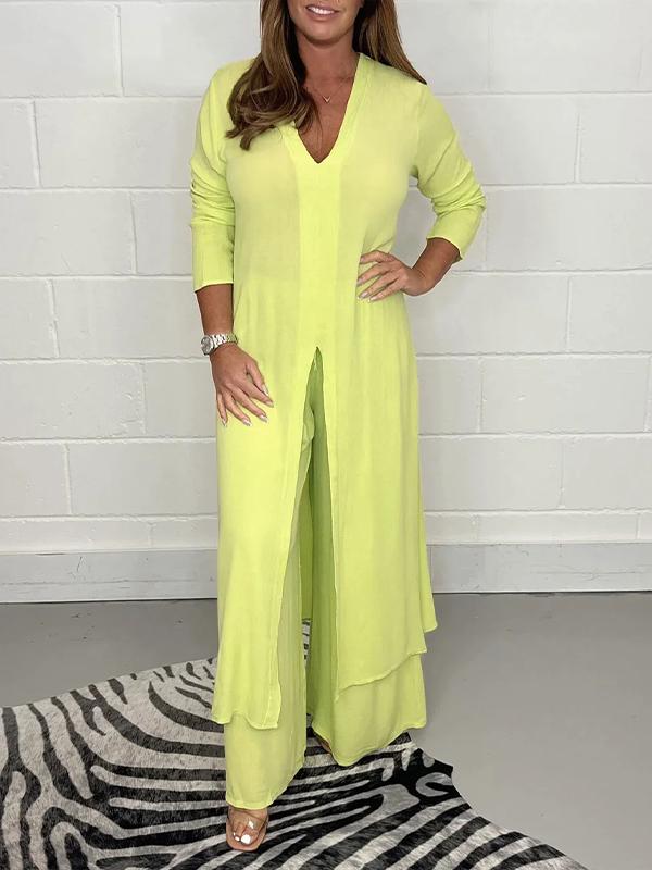 Minea | Damen Chic Luftig To-Delte Sæt | For Lethed & Stil