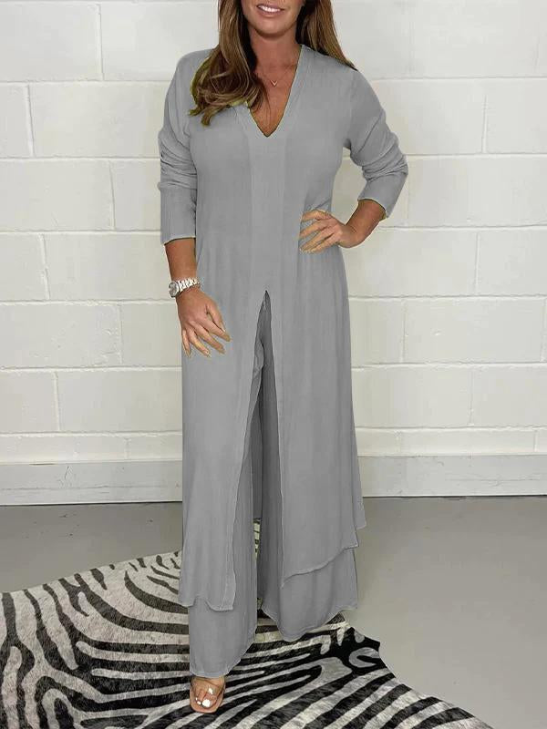 Minea | Damen Chic Luftig To-Delte Sæt | For Lethed & Stil