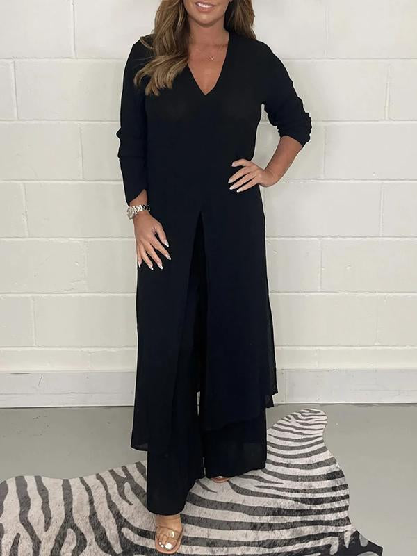 Minea | Damen Chic Luftig To-Delte Sæt | For Lethed & Stil