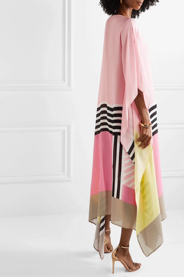 Selika | Damen Farverig Let Kaftan | For Udstråling & Komfort