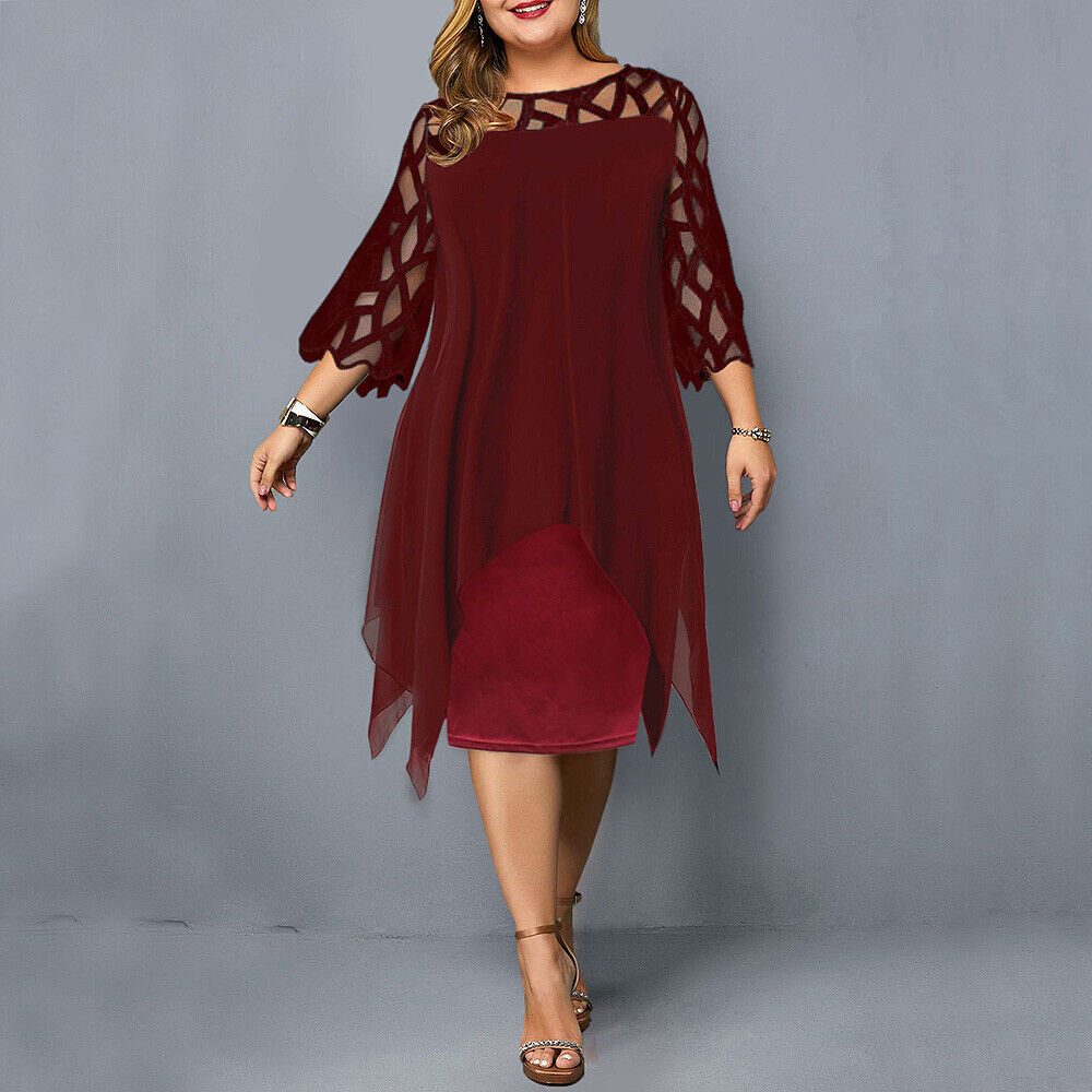 Abelone | Dame Elegant Overdimensioneret Midikjole | Tidløst Design