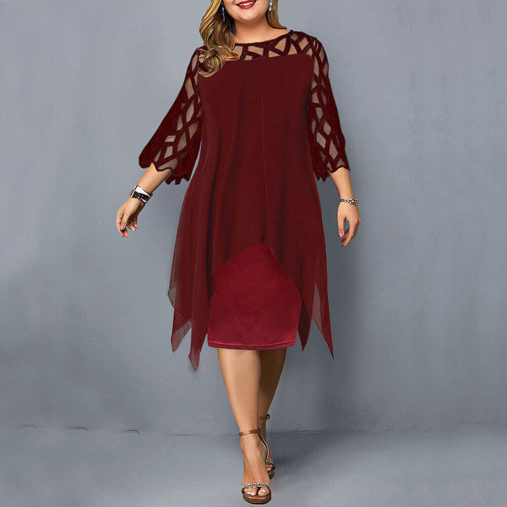 Abelone | Dame Elegant Overdimensioneret Midikjole | Tidløst Design
