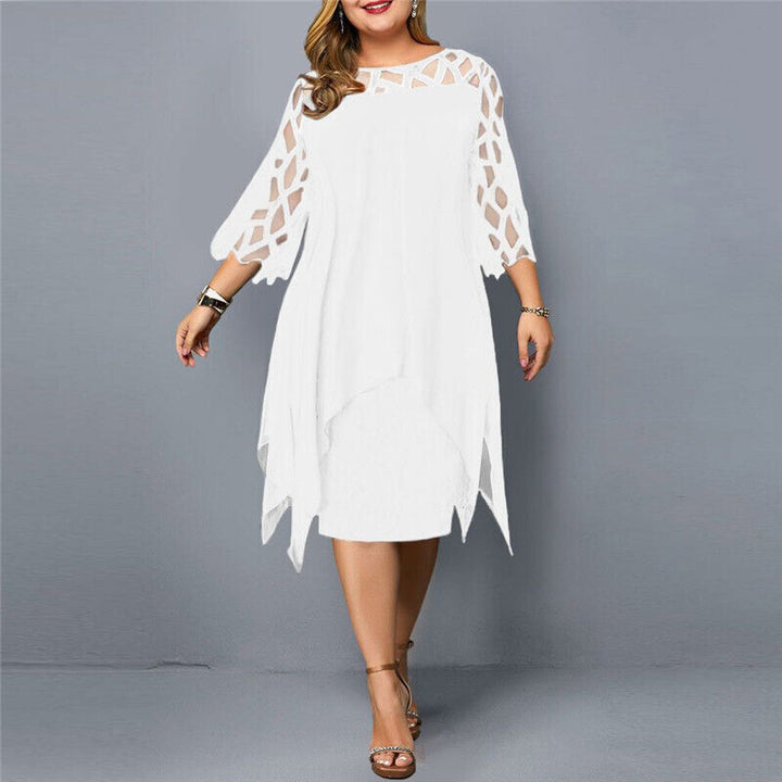Abelone | Dame Elegant Overdimensioneret Midikjole | Tidløst Design