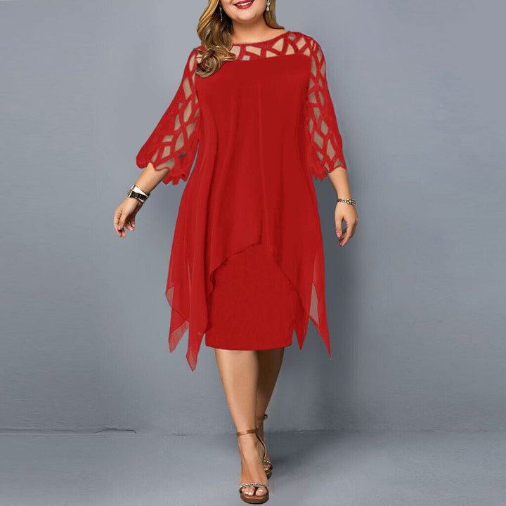 Abelone | Dame Elegant Overdimensioneret Midikjole | Tidløst Design